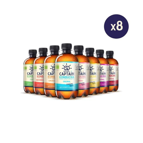 GUTsy Captain Kombucha - Multi-Flavor pack 8 x 400ml - GutsyCaptain