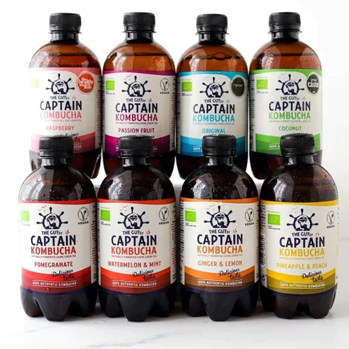 GUTsy Captain Kombucha - Multi-Flavor pack 8 x 400ml - GutsyCaptain