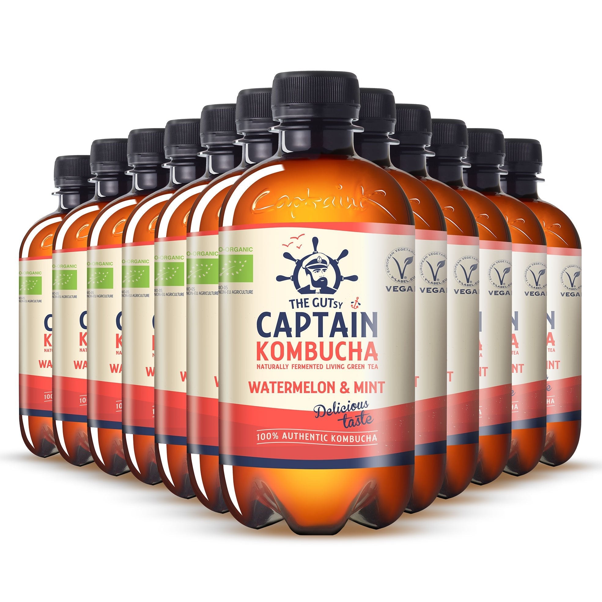 GUTsy Captain Kombucha - Watermelon and Mint 12 x 400ml - GutsyCaptain